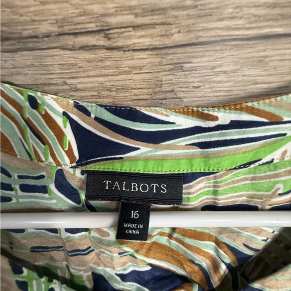 Talbots Multicolor Abstract Blouse - Picture 5 of 5